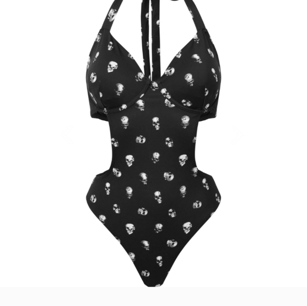 Killstar Rebel Fate Swimsuit M New - Picture 3 of 4